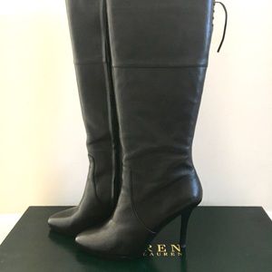 Lauren Ralph Lauren black Lavinia boots